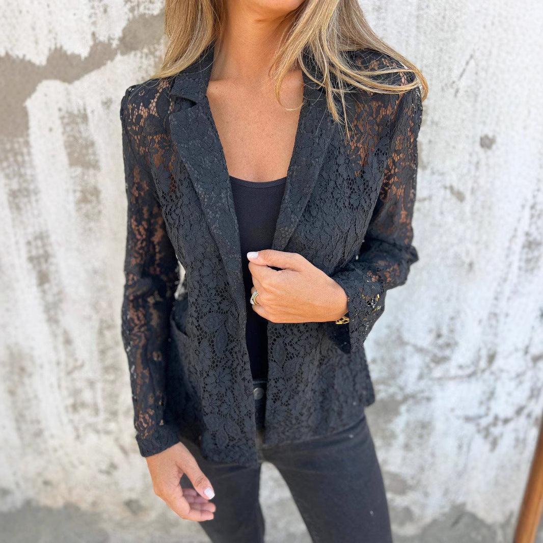 Costume chemise en dentelle de mode pour femmes