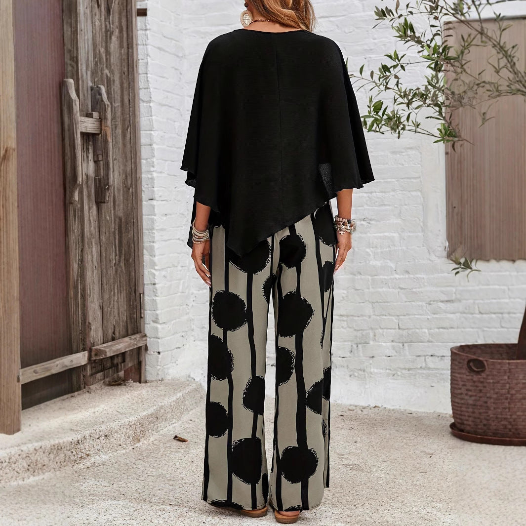 Costume pantalon femme décontracté d’été