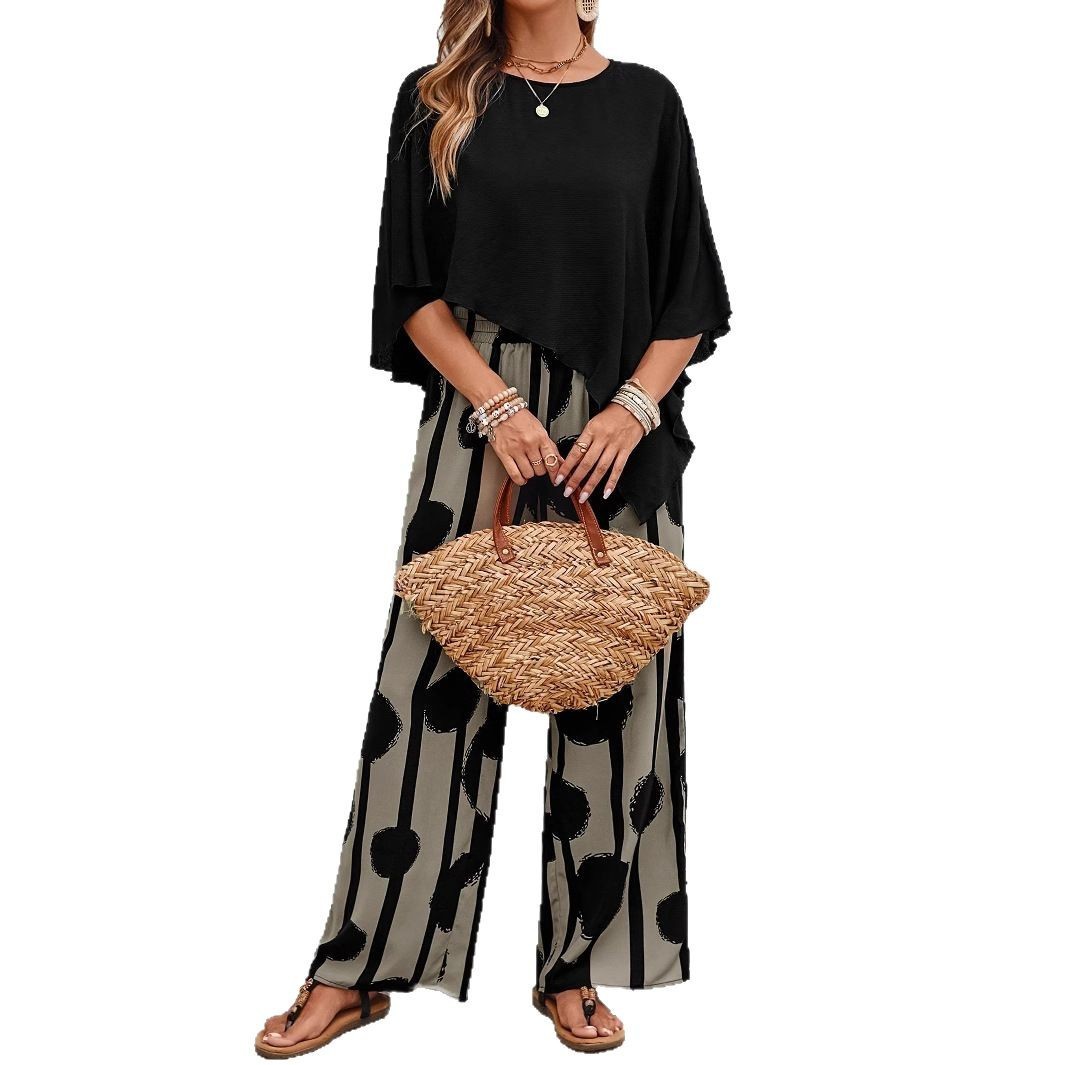 Costume pantalon femme décontracté d’été