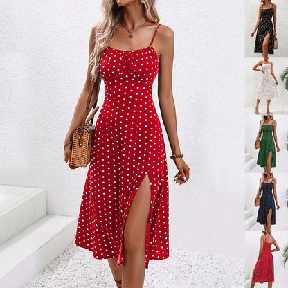 Robe Longue à Pois