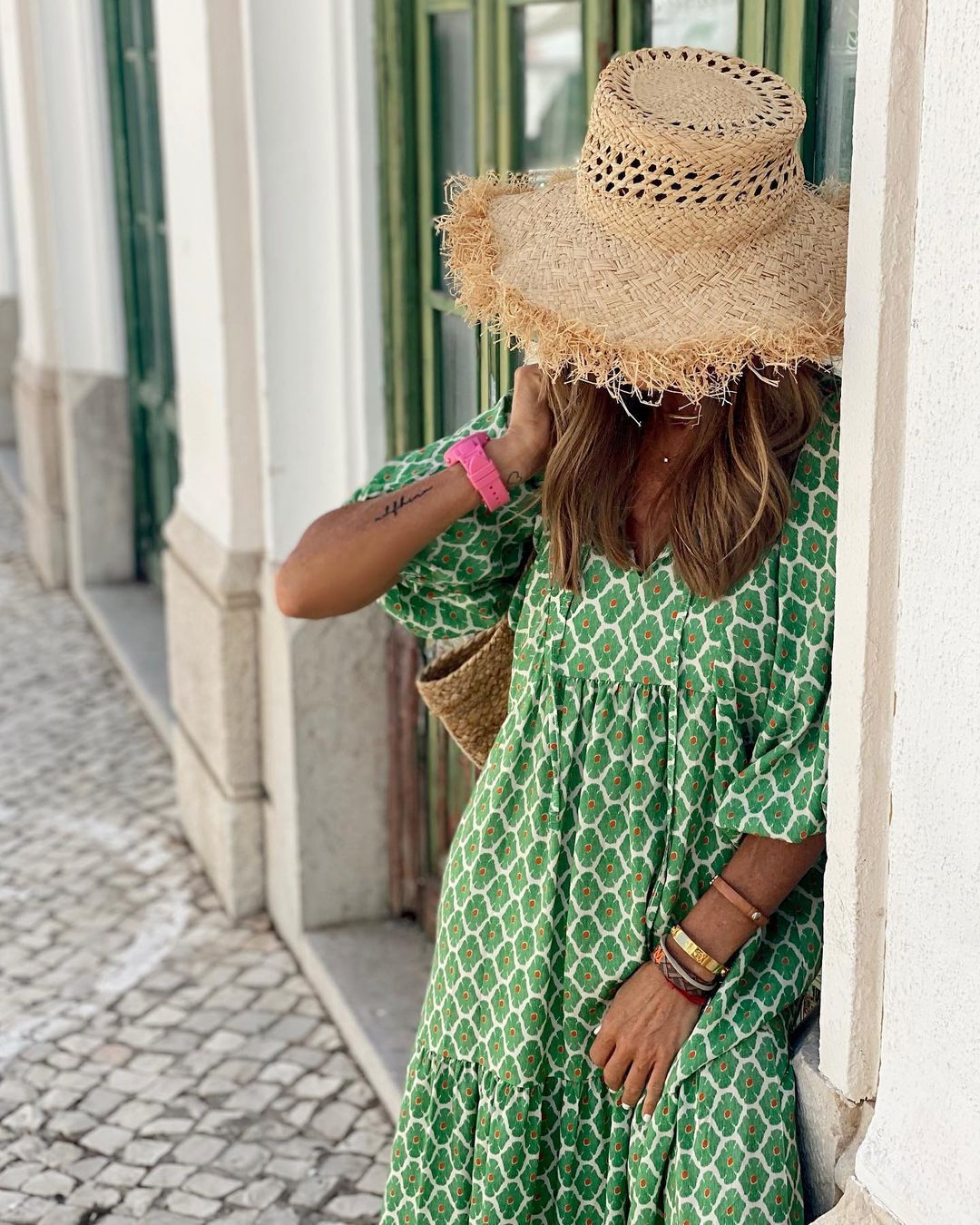 Robe Bohème d'Été Imprimée Vintage