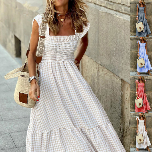 Robe d’Été à Carreaux