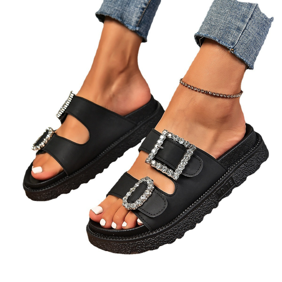 Sandales à Strass avec Boucle