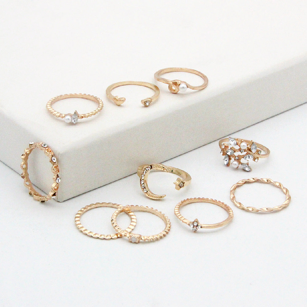 Set de 10 Bagues Bohèmes