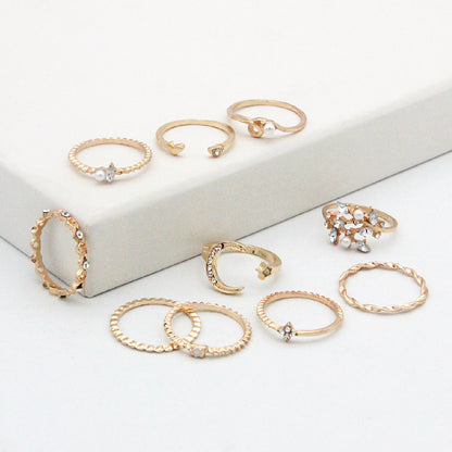 Set de 10 Bagues Bohèmes