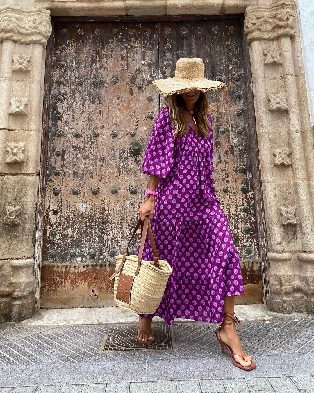 Robe Bohème d'Été Imprimée Vintage