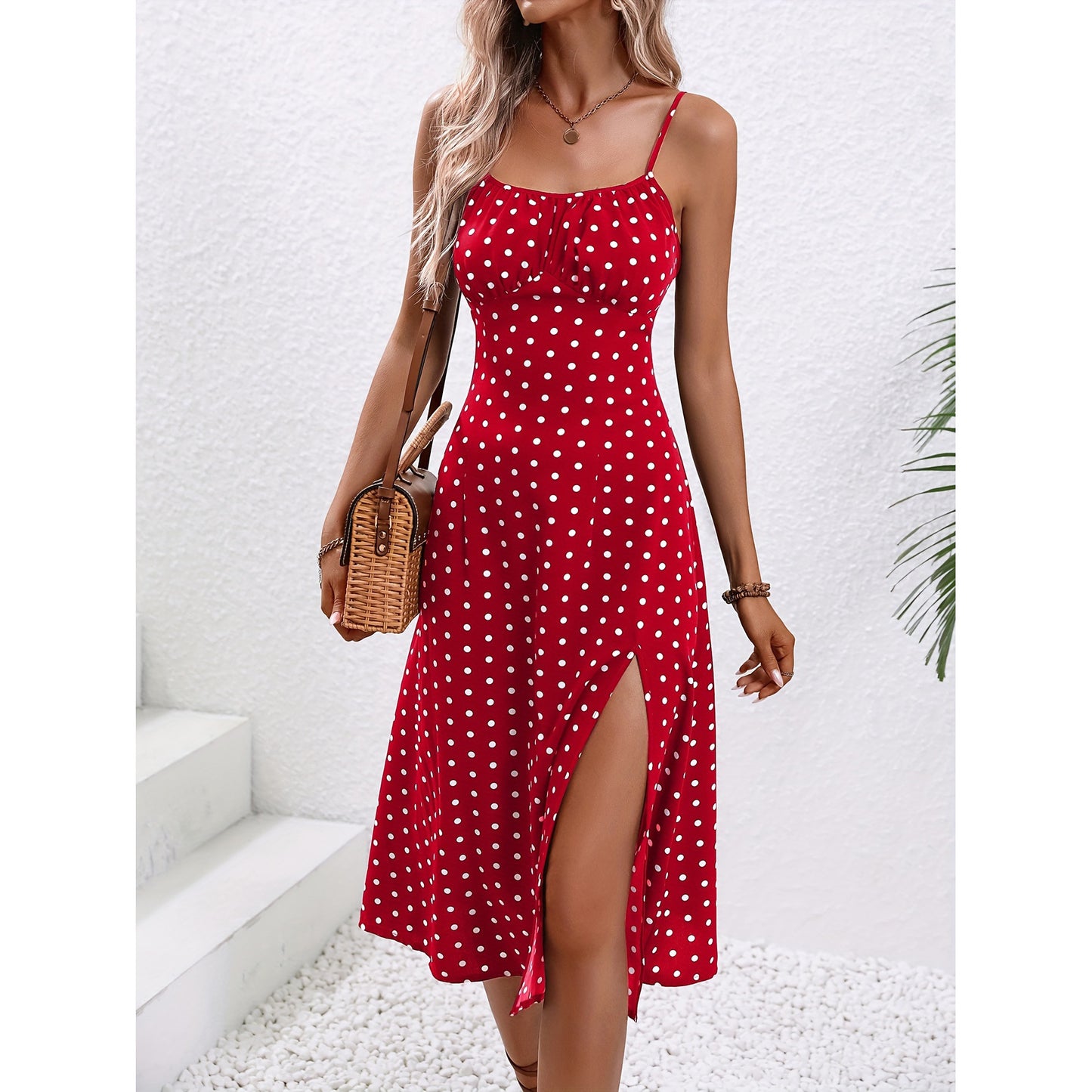 Robe Longue à Pois